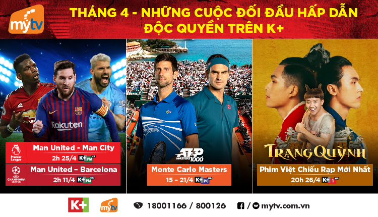 Tháng 4 - xem gì trên K+