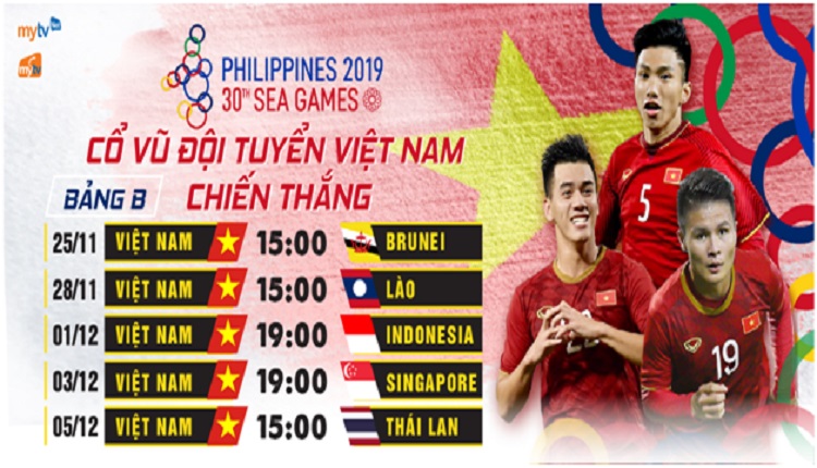 MyTV đồng hành cùng U22 Việt Nam trong hành trình trinh phục ngôi vàng tại SEA Games 30