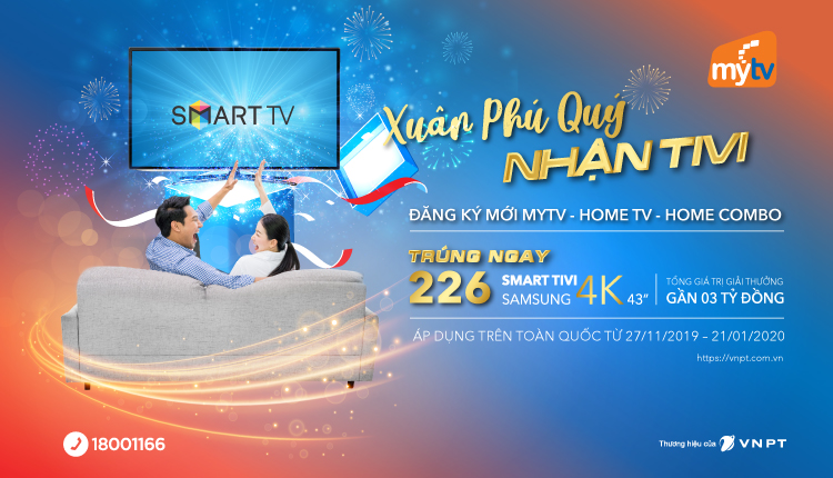 MyTV tung đợt khuyến mại khủng cuối năm với trị giá lên đến 3 tỷ đồng