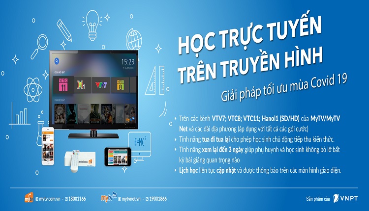 Lịch học trực tuyến trên truyền hình (cập nhật ngày 17/03/2020)