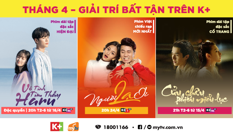 Giới thiệu chương trình tháng 4 trên K+ truyền hình MyTV