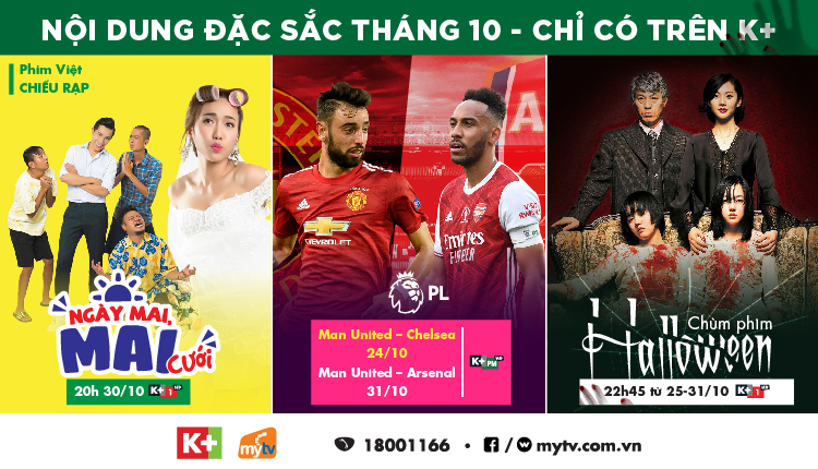 Những nội dung đặc sắc tháng 10/2020 trên gói dịch vụ K+