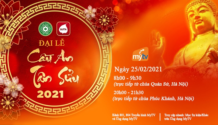 Truyền hình MyTV phát sóng trực tiếp đại lễ cầu An Tân Sửu 2021 hưởng ứng phòng chống dịch Covid-19