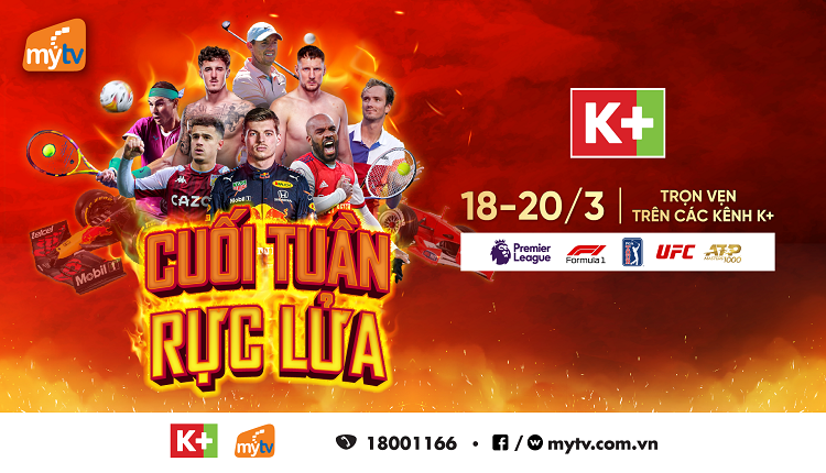 Fan thể thao xem gì cuối tuần này trên Truyền hình MyTV?